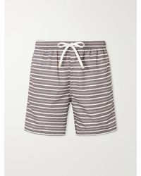 Eleventy - Straight-Leg Striped Swim Shorts - Lyst