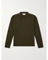 Officine Generale - Bay Merino Wool Polo Shirt - Lyst