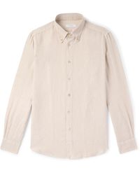 Boglioli - Button-down Collar Linen Shirt - Lyst