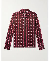 Wales Bonner - Lubaina Himid Printed Jersey Zip-up Shirt - Lyst