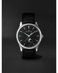Jaeger-lecoultre - Master Ultra Thin Automatic Moon-Phase 39Mm Stainless Steel And Alligator Watch, Ref. No. Q1368471 - Lyst