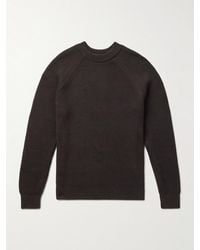 Sunspel - Pullover aus Baumwolle in Rippstrick - Lyst