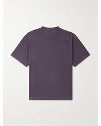 STÒFFA - Cotton And Silk-blend Piqué T-shirt - Lyst