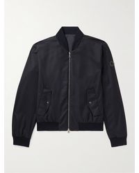 Moncler - Barn Reversible Virgin Wool-flannel And Shell Bomber Jacket - Lyst