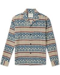Kardo - Ronen Camp Collar Printed Cotton-voile Shirt - Lyst