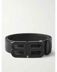 Balenciaga - 3.5cm Logo-embellished Leather Belt - Lyst
