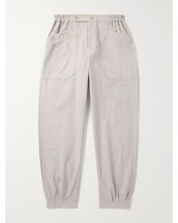 Visvim - Carrol Tapered Cotton-Twill Trousers - Lyst