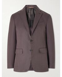 Canali - Kei Linen And Silk-blend Suit Jacket - Lyst