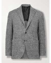 Canali - Kei Herringbone Wool-Blend Blazer - Lyst