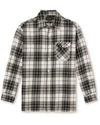 Beams Plus - Checked Cotton-flannel Shirt - Lyst