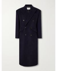 Saint Laurent - Double-breasted Wool-blend Coat - Lyst