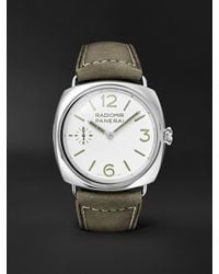 Panerai - Radiomir Officine Automatic 45mm Stainless Steel And Suede Watch - Lyst