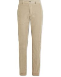 Massimo Alba Mauko Straight-leg Cotton-corduroy Suit Pants - Natural