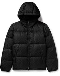 Gucci - Quilted Logo-Jacquard Nylon Hooded Down Jacket - Lyst
