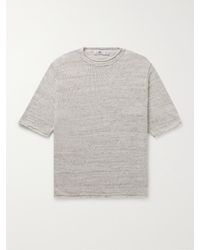 Inis Meáin Mélange Linen T-shirt - Grey