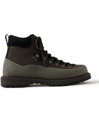 Diemme Throwing Fits Roccia Basso Suede And Rubber-trimmed Diemme Throwing Fits Roccia Basso Suede And Rubber-trimmed
