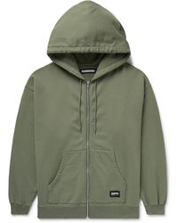 Neighborhood - Logo-Appliquéd Printed Cotton-Jersey Zip-Up Hoodie - Lyst
