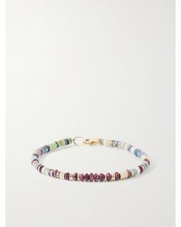 Peyote Bird - Cadiz 14-Karat, Opal And Oyster Shell Beaded Bracelet - Lyst