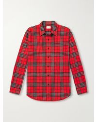 Aimé Leon Dore - Checked Cotton-Flannel Shirt - Lyst