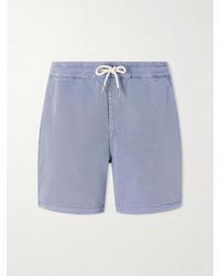 NN07 - Gregor Straight-Leg Tencel Lyocell And Lenzing Ecovero-Blend Twill Drawstring Shorts - Lyst