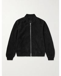 MR P. - Suede Bomber Jacket - Lyst