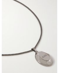 Alexander McQueen - Collana con pendente in metallo argentato anticato - Lyst