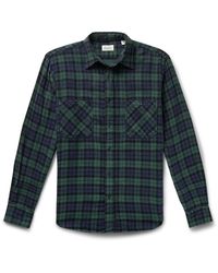 Hartford - Checked Cotton-flannel Shirt - Lyst