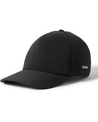 Zegna - Logo-appliquéd Cotton And Wool-blend Twill Baseball Cap - Lyst