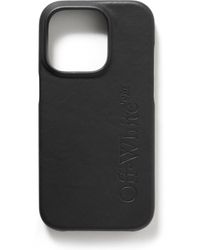 Off-White c/o Virgil Abloh - Logo-debossed Leather Iphone 14 Pro Case - Lyst