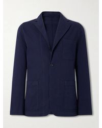 Hartford - Julian Textured Cotton Blazer - Lyst