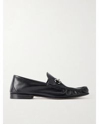 Gucci - Lugano Horsebit-Embellished Leather Loafers - Lyst