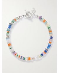 Peyote Bird - Tropical Camo Sterling Multi-Stone Beaded Bracelet - Lyst