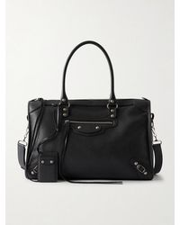 Balenciaga - Le City Business Large Full-Grain Leather Weekend Bag - Lyst