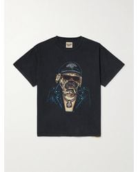 GALLERY DEPT. - Biker Dog Glittered Printed Cotton-jersey T-shirt - Lyst
