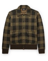 RRL - Checked Wool Overshirt - Lyst