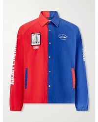 Aimé Leon Dore - Logo-Print Colour-Block Cotton Overshirt - Lyst