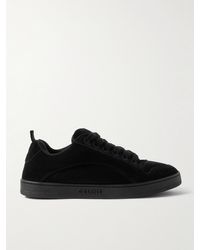 Celine - Suede And Mesh Sneakers - Lyst