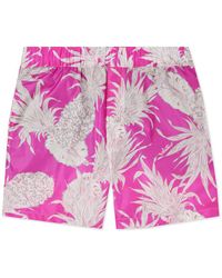 Valentino Garavani - Sunsurf Straight-leg Mid-length Printed Swim Shorts - Lyst