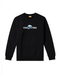 Dime - Reno Logo-embroidered Cotton-jersey Sweatshirt - Lyst