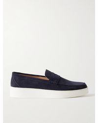 MR P. - Peter Suede Penny Loafers - Lyst