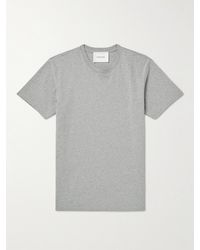 FRAME - T-shirt in jersey di cotone con logo ricamato - Lyst