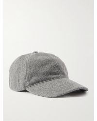 A.P.C. - Charlie Logo-embroidered Wool-blend Baseball Cap - Lyst