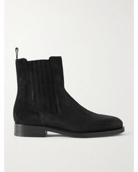 Brunello Cucinelli - Waxed-Suede Chelsea Boots - Lyst