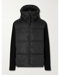 Canada Goose - Hybridge Wool And Quilted Shell Hooded Down Jacket - Lyst