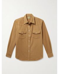 De Bonne Facture - Camargue Cotton-moleskin Shirt - Lyst