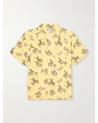 RRL - Convertible-Collar Printed Linen And Cotton-Blend Shirt - Lyst