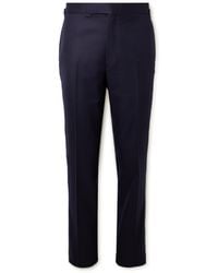 Kingsman - Tapered Wool-flannel Suit Trousers - Lyst