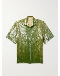 Dries Van Noten - Hemd aus Crêpe mit Pailletten - Lyst