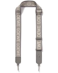 Loewe - Leather-trimmed Logo-jacquard Canvas Strap - Lyst