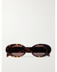 Palm Angels - Gilroy Sonnenbrille mit rundem Rahmen aus Azetat in Schildpattoptik - Lyst